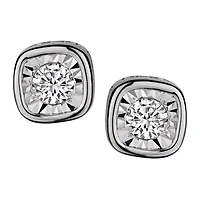 .17 Carat of Diamonds 'Cushion" Shaped Stud Earrings, 10kt White Gold.......................NOW