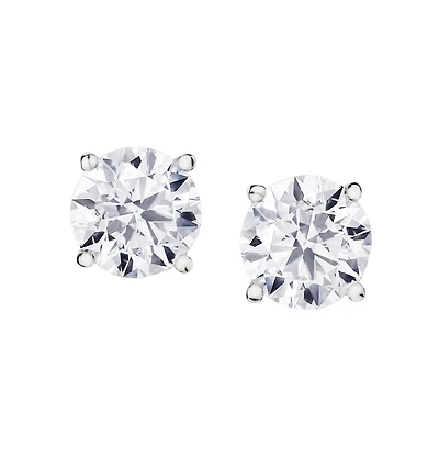 1.00 Carat "Premium" Diamond Studs, 14kt White Gold.....................NOW