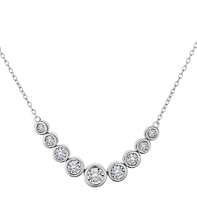 .50 CARAT DIAMOND NECKLACE, 10kt WHITE GOLD….....................NOW