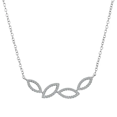 .20 Carat of Diamonds "Falling Leaves" Necklace, 10kt White Gold....................NOW