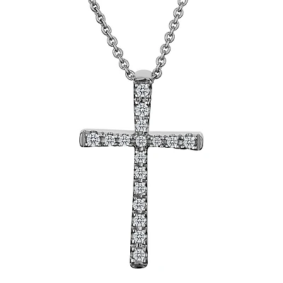 .10 Carat of Diamonds Cross Pendant, 10kt White Gold…....................NOW
