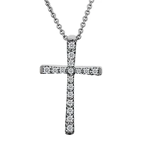 .10 Carat of Diamonds Cross Pendant, 10kt White Gold…....................NOW