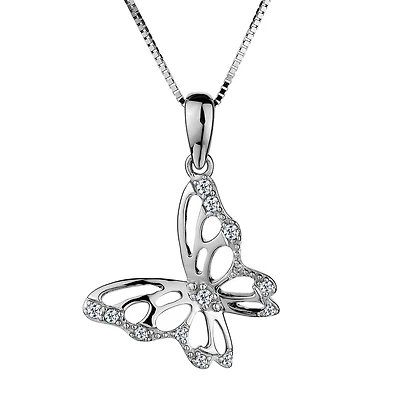 .10 Carat of Diamonds "Butterfly" Pendant, 10kt White Gold....................NOW