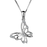 .10 Carat of Diamonds "Butterfly" Pendant, 10kt White Gold....................NOW