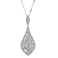 1.00 Carat of Diamonds Pendant, 14kt White Gold.......................NOW