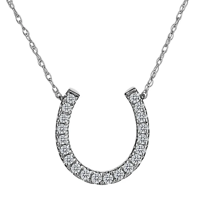 .20 Carat of Diamonds "Horse Shoe" Pendant, 10kt White Gold......................NOW