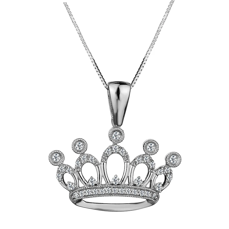 .16 Carat of Diamonds Tiara Pendant, 10kt White Gold....................Now