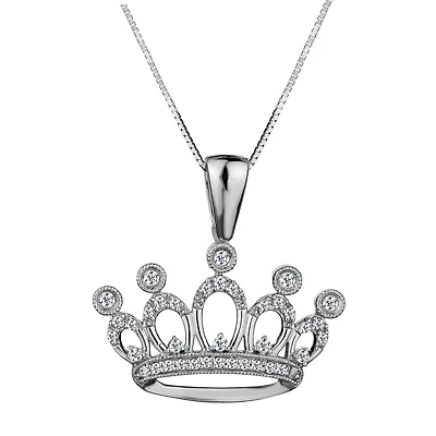 .16 Carat of Diamonds Tiara Pendant, 10kt White Gold....................Now