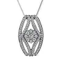 .50 carat Diamond Pendant, 10kt White Gold.....................Now