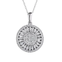 .40 Carat of Diamonds "Sunrise" Pendant, 10kt White Gold..............NOW