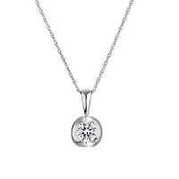 .40 Carat of Diamond Tulip Pendant, 14kt White Gold….....................NOW