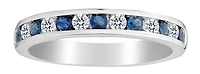 .20 Carat of Diamonds & Sapphire Band, 10kt White Gold.......................NOW