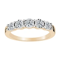 .50 Carat of Diamonds Illusion Ring, 10kt Yellow Gold...................NOW