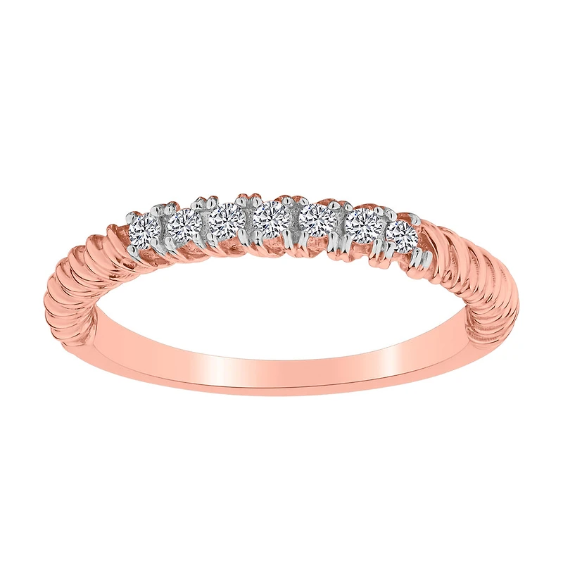 .20 CARAT DIAMOND STACKER RING, 10kt ROSE GOLD….....................NOW