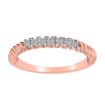 .20 CARAT DIAMOND STACKER RING, 10kt ROSE GOLD….....................NOW