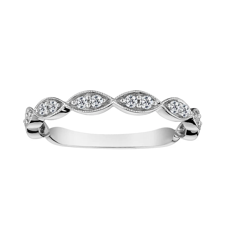 .17 Carat of Diamonds Stacker Ring, 10kt White Gold…...................NOW