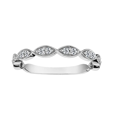 .17 Carat of Diamonds Stacker Ring, 10kt White Gold…...................NOW