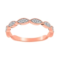 .17 Carat of Diamonds Stacker Ring, 10kt Rose Gold...................NOW