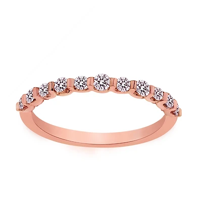 .33 Carat of Diamonds Ring Band, 10kt Rose Gold.…...................NOW