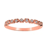 .10 Carat of Diamonds "Hearts" Ring, 10kt Rose Gold…....................NOW