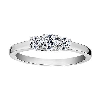 .50 Carat of Diamonds "Past, Present, Future" Ring, 10kt White Gold.…....................NOW