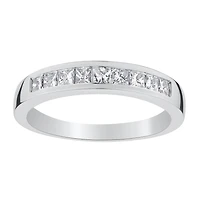 .50 Carat of Diamonds Princess Band Ring, 14kt White Gold...................NOW