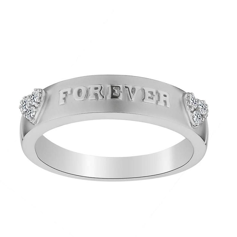 .05 Carat of Diamond "Forever" Ring, 10kt White Gold...................NOW