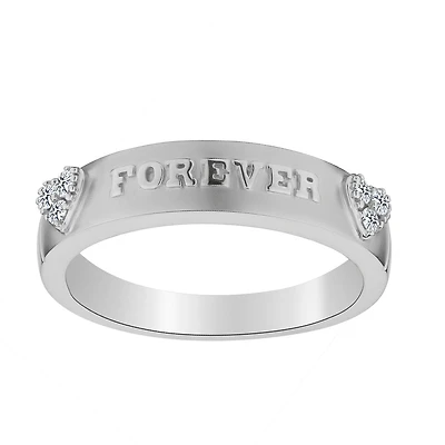 .05 Carat of Diamond "Forever" Ring, 10kt White Gold...................NOW