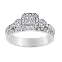 .50 Carat of Diamonds Ring Set, 10kt White Gold…....................NOW