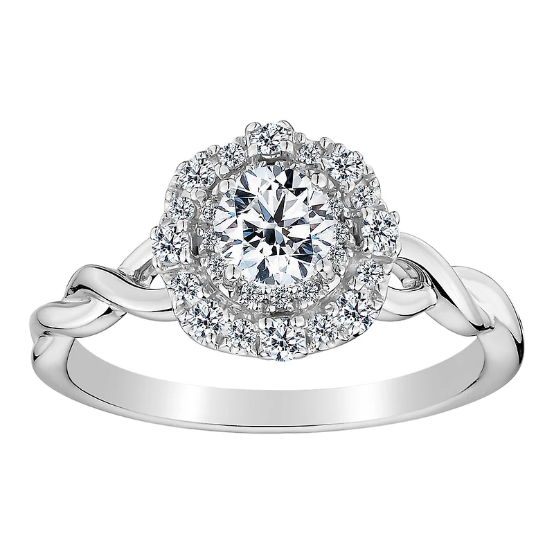 .75 Carat of Diamonds Engagement Ring, 10kt White Gold.......................NOW