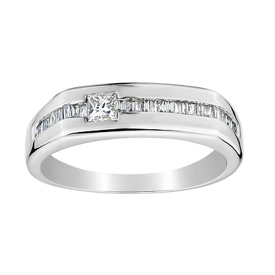 .40 Carat Diamond Gentleman's Ring, 14kt White Gold......................Now