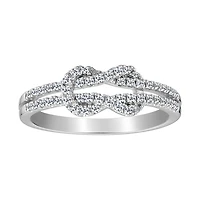 .25 CARAT DIAMOND "LOVE KNOT" RING, 10kt WHITE GOLD......................NOW