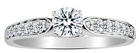 .63 Carat of Diamond & Genuine Sapphire "Regal" Euro Shank Ring, 14kt White Gold.......................NOW