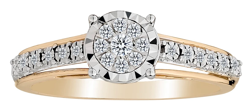 .16 Carat of Diamonds Ring, 14kt Two Tone.......................NOW