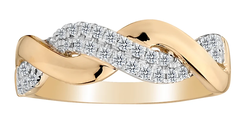 .20 Carat of Diamonds "Loves Weave" Ring, 10kt Yellow Gold.......................NOW