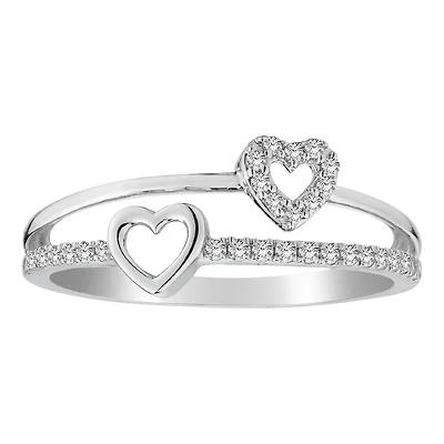 15 Carat of Diamonds Hearts Ring