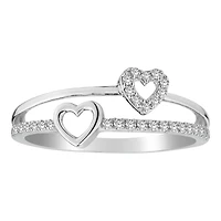15 Carat of Diamonds Hearts Ring