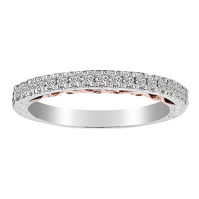 .25 Carat of Diamonds "Designer" Band, 14kt Two Tone......................NOW