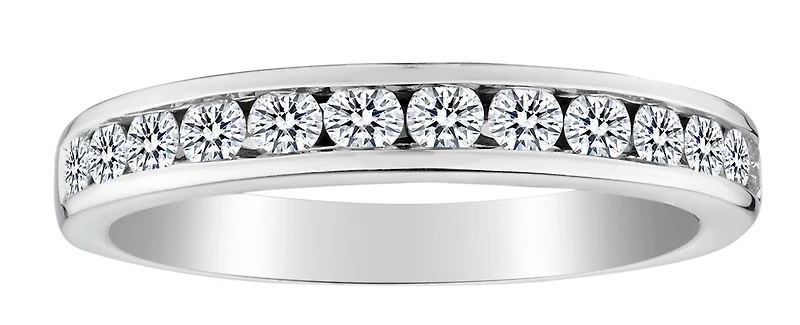 .50 Carat of Diamonds Band, 14kt White Gold.....................NOW