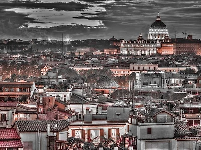 Assaf Frank - Vatican city with St. Peters Basilica, Rome