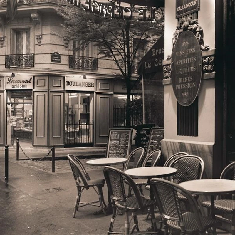 Alan Blaustein - Café, Montmartre