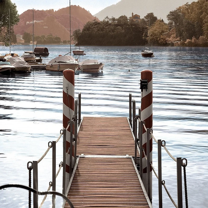 Alan Blaustein - Island Harbor Pier