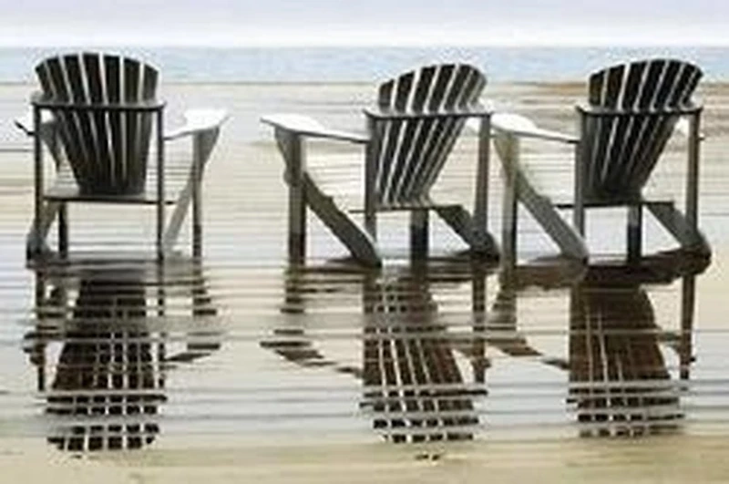 Adirondack Chairs by the Sea