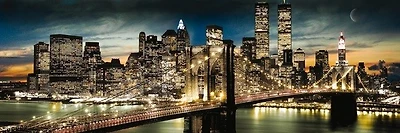 New York - Manhattan Night And Moon Midi  