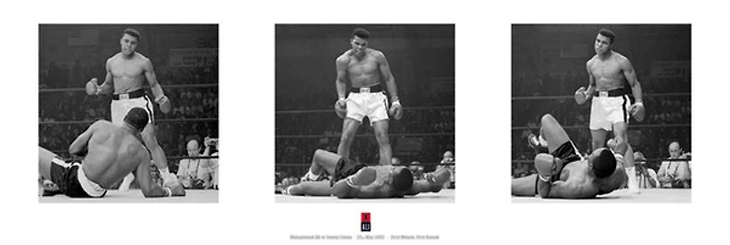 Muhammad Ali V Liston -Tryptych - Corbis