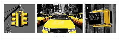 New York - (Yellow Triptych)