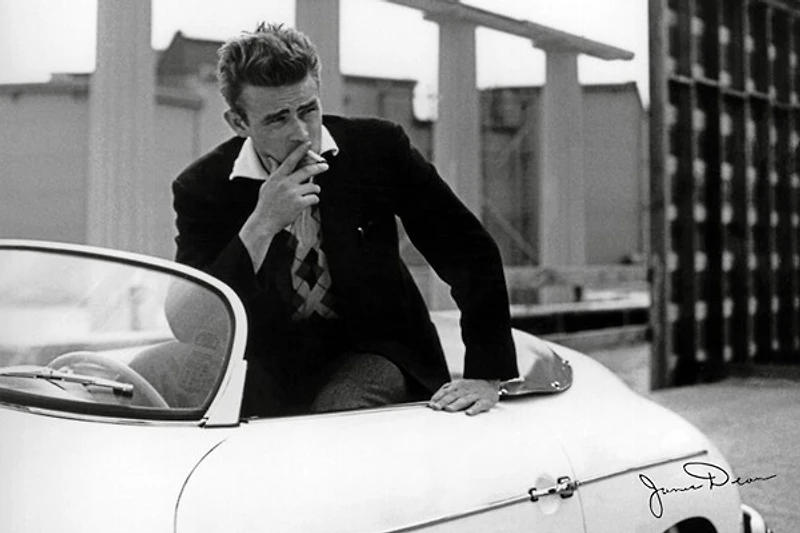 James Dean - White Car