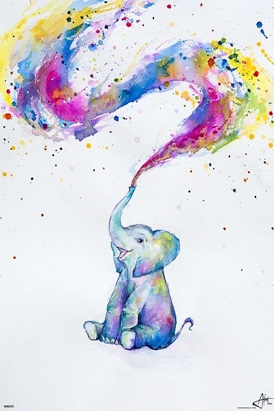 Marc Allante - Elephant Paint Splash