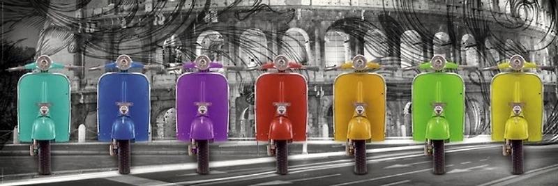 Multicolors scooters