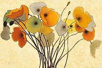 Shirley Novak - Pumpkin Poppies I  